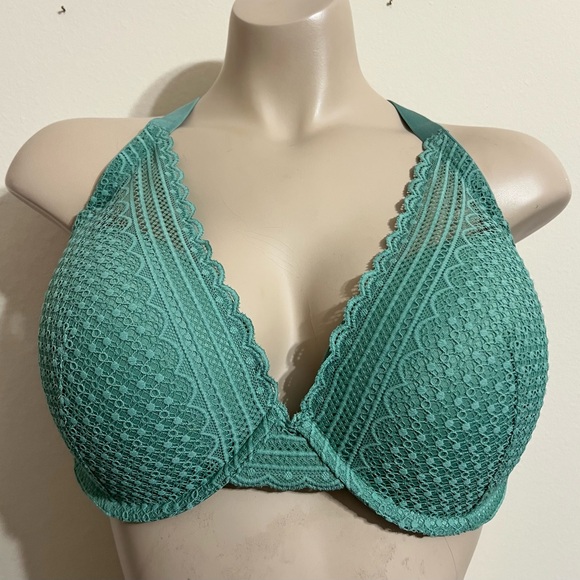 Auden Women Demi Coverage Bra Padded Green Size 38D~NEW - Picture 1 of 4